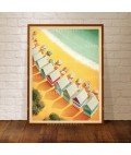 Art Print | Beach Boxes Art Print | Beach Boxes